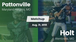 Matchup: Pattonville High vs. Holt  2018