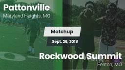 Matchup: Pattonville High vs. Rockwood Summit  2018