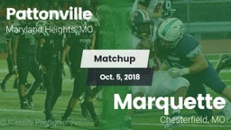 Matchup: Pattonville High vs. Marquette  2018