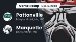Recap: Pattonville  vs. Marquette  2018