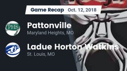 Recap: Pattonville  vs. Ladue Horton Watkins  2018