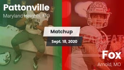 Matchup: Pattonville High vs. Fox  2020