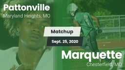 Matchup: Pattonville High vs. Marquette  2020
