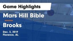 Mars Hill Bible  vs Brooks  Game Highlights - Dec. 3, 2019