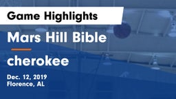 Mars Hill Bible  vs cherokee  Game Highlights - Dec. 12, 2019