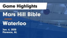 Mars Hill Bible  vs Waterloo  Game Highlights - Jan. 6, 2020