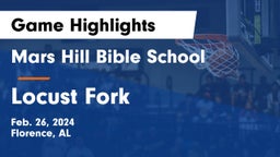 Mars Hill Bible School vs Locust Fork  Game Highlights - Feb. 26, 2024