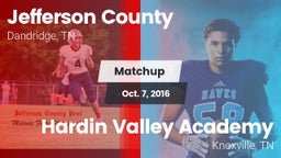 Matchup: Jefferson County vs. Hardin Valley Academy  2016
