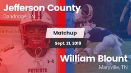 Matchup: Jefferson County vs. William Blount  2018