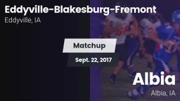 Matchup: Eddyville-Blakesburg vs. Albia  2017