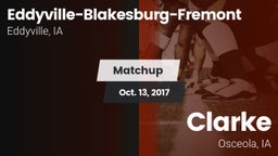 Matchup: Eddyville-Blakesburg vs. Clarke  2017