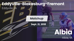 Matchup: Eddyville-Blakesburg vs. Albia  2018