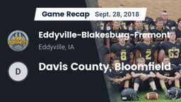 Recap: Eddyville-Blakesburg-Fremont vs. Davis County, Bloomfield 2018