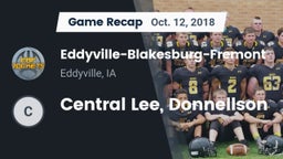Recap: Eddyville-Blakesburg-Fremont vs. Central Lee, Donnellson 2018