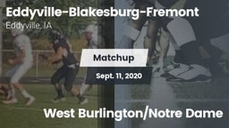 Matchup: Eddyville-Blakesburg vs. West Burlington/Notre Dame 2020