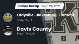 Recap: Eddyville-Blakesburg-Fremont vs. Davis County  2021