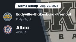 Recap: Eddyville-Blakesburg-Fremont vs. Albia  2021