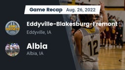 Recap: Eddyville-Blakesburg-Fremont vs. Albia  2022