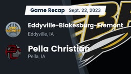 Recap: Eddyville-Blakesburg-Fremont vs. Pella Christian  2023