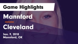 Mannford  vs Cleveland  Game Highlights - Jan. 9, 2018