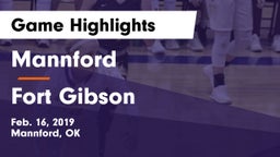 Mannford  vs Fort Gibson Game Highlights - Feb. 16, 2019