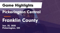 Pickerington Central  vs Franklin County  Game Highlights - Jan. 25, 2020