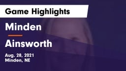 Minden  vs Ainsworth  Game Highlights - Aug. 28, 2021