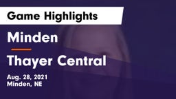 Minden  vs Thayer Central  Game Highlights - Aug. 28, 2021