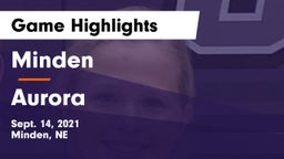Minden  vs Aurora  Game Highlights - Sept. 14, 2021