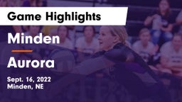 Minden  vs Aurora  Game Highlights - Sept. 16, 2022