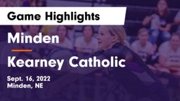 Minden  vs Kearney Catholic  Game Highlights - Sept. 16, 2022