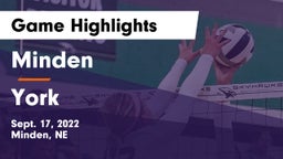 Minden  vs York  Game Highlights - Sept. 17, 2022