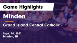 Minden  vs Grand Island Central Catholic Game Highlights - Sept. 24, 2022