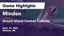 Minden  vs Grand Island Central Catholic Game Highlights - Sept. 23, 2023