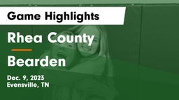 Rhea County  vs Bearden  Game Highlights - Dec. 9, 2023