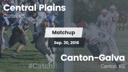 Matchup: Central Plains High vs. Canton-Galva  2016