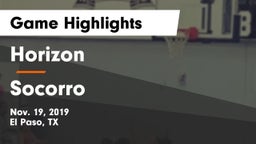 Horizon  vs Socorro  Game Highlights - Nov. 19, 2019