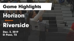 Horizon  vs Riverside  Game Highlights - Dec. 3, 2019