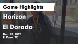Horizon  vs El Dorado  Game Highlights - Dec. 20, 2019