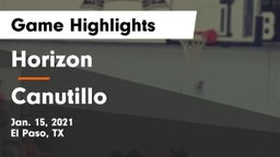 Horizon  vs Canutillo  Game Highlights - Jan. 15, 2021