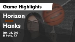Horizon  vs Hanks  Game Highlights - Jan. 23, 2021