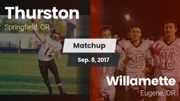 Matchup: Thurston  vs. Willamette  2017