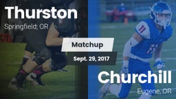 Matchup: Thurston  vs. Churchill  2017