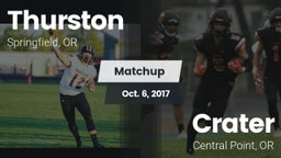 Matchup: Thurston  vs. Crater  2017