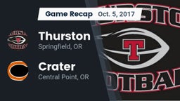 Recap: Thurston  vs. Crater  2017