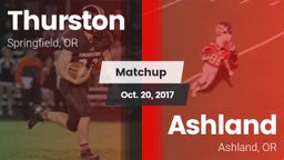 Matchup: Thurston  vs. Ashland  2017