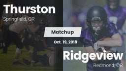 Matchup: Thurston  vs. Ridgeview  2018