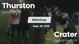 Matchup: Thurston  vs. Crater  2019