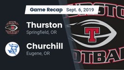 Recap: Thurston  vs. Churchill  2019