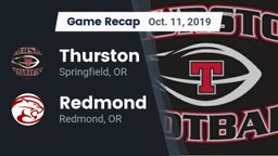 Recap: Thurston  vs. Redmond  2019